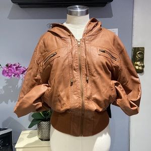 Ladies Ambiance Apparel Caramel Brown Jacket
